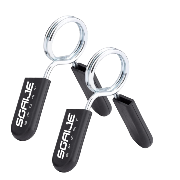 Seguros Para Barra Olimpica Grips Cromados Sgaije